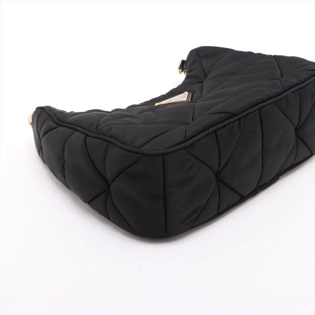 Prada Black Padded Re-Nylon Shoulder Bag [Clearance Sale]
