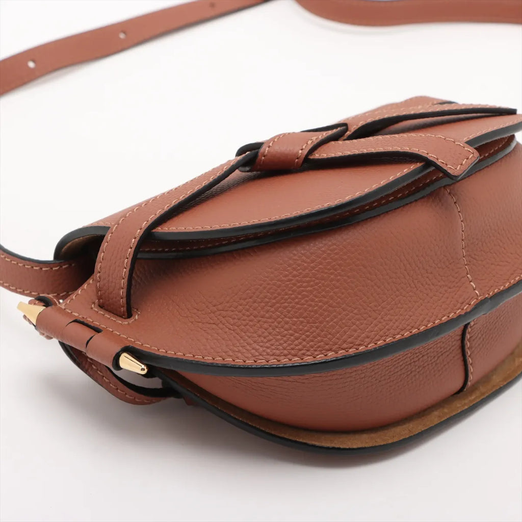 Loewe Brown Leather Mini Gate Bag [Clearance Sale]