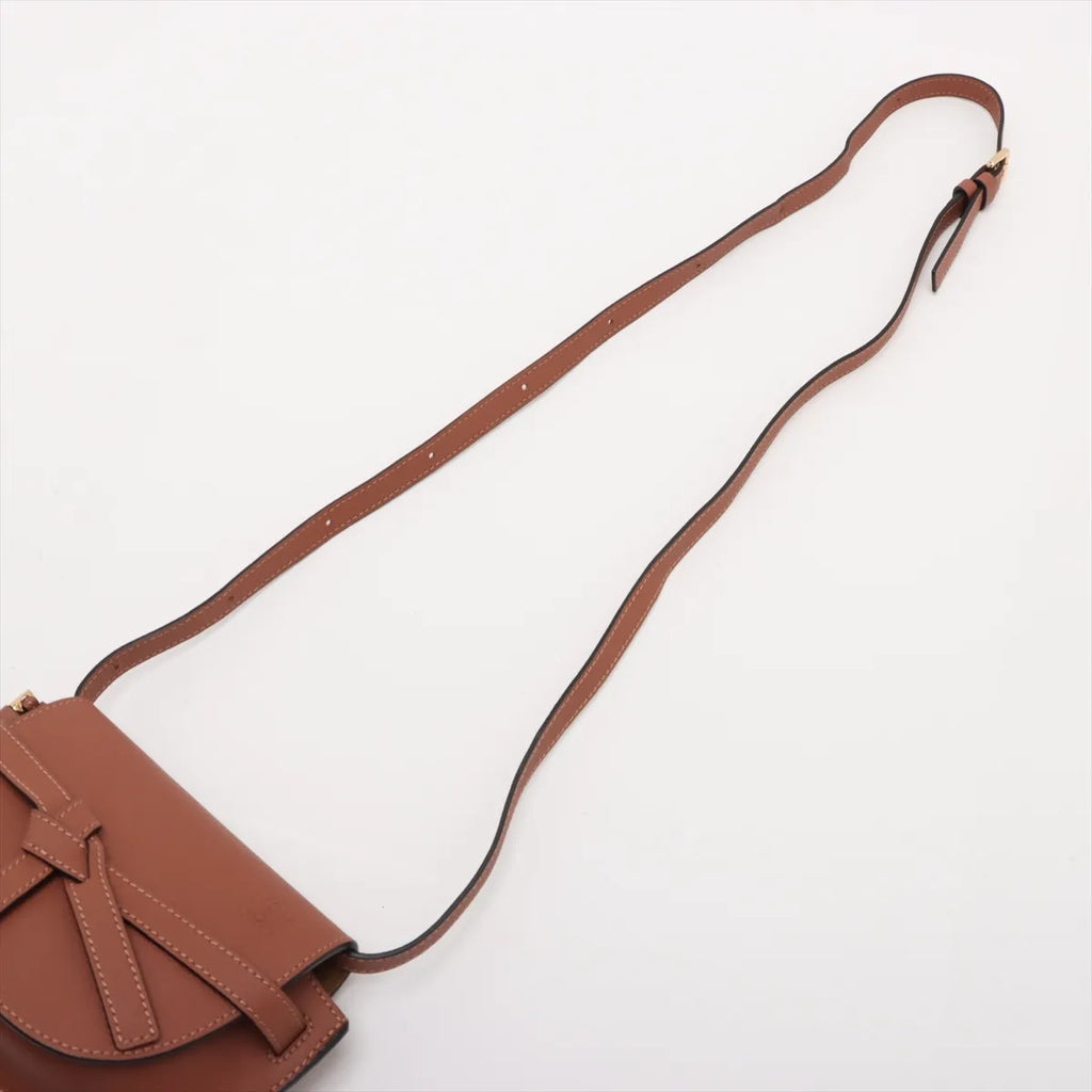 Loewe Brown Leather Mini Gate Bag [Clearance Sale]