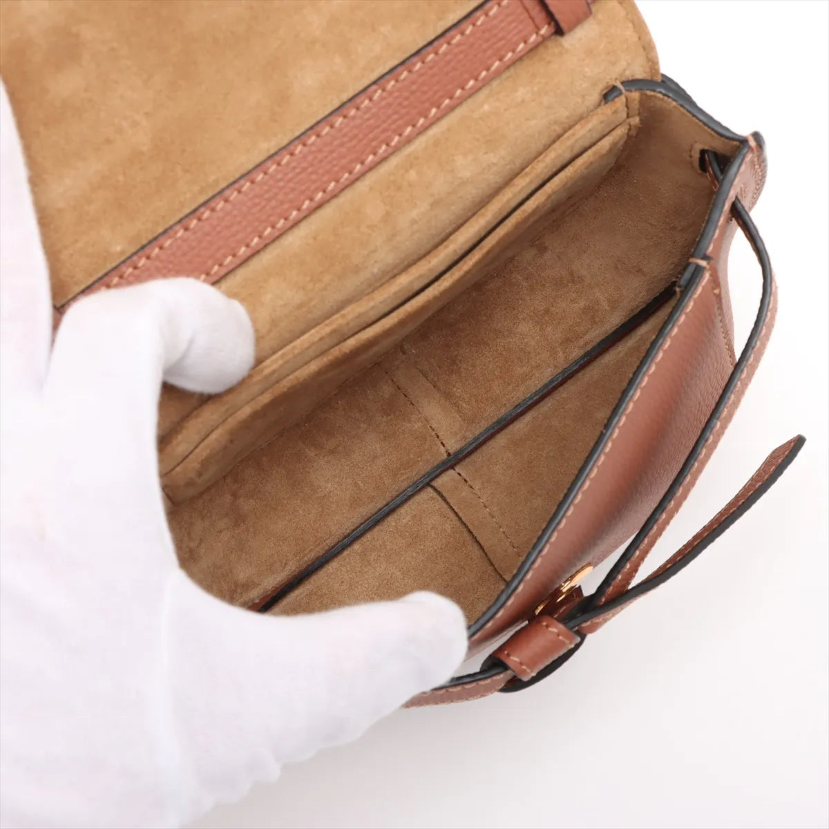 Loewe Brown Leather Mini Gate Bag [Clearance Sale]