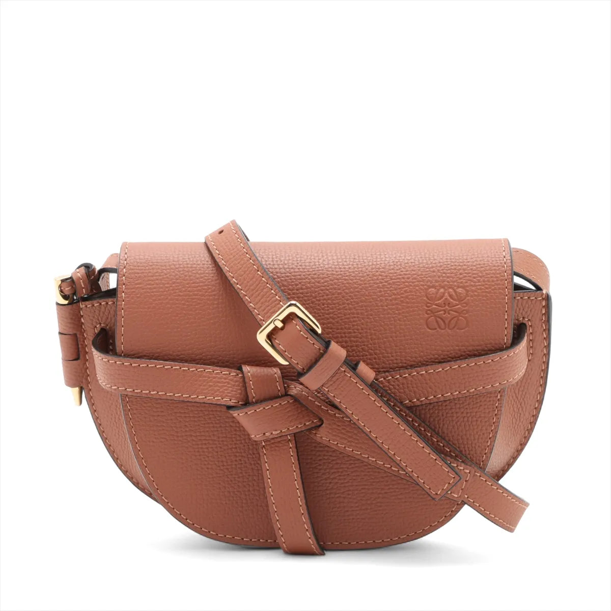Loewe Brown Leather Mini Gate Bag [Clearance Sale]