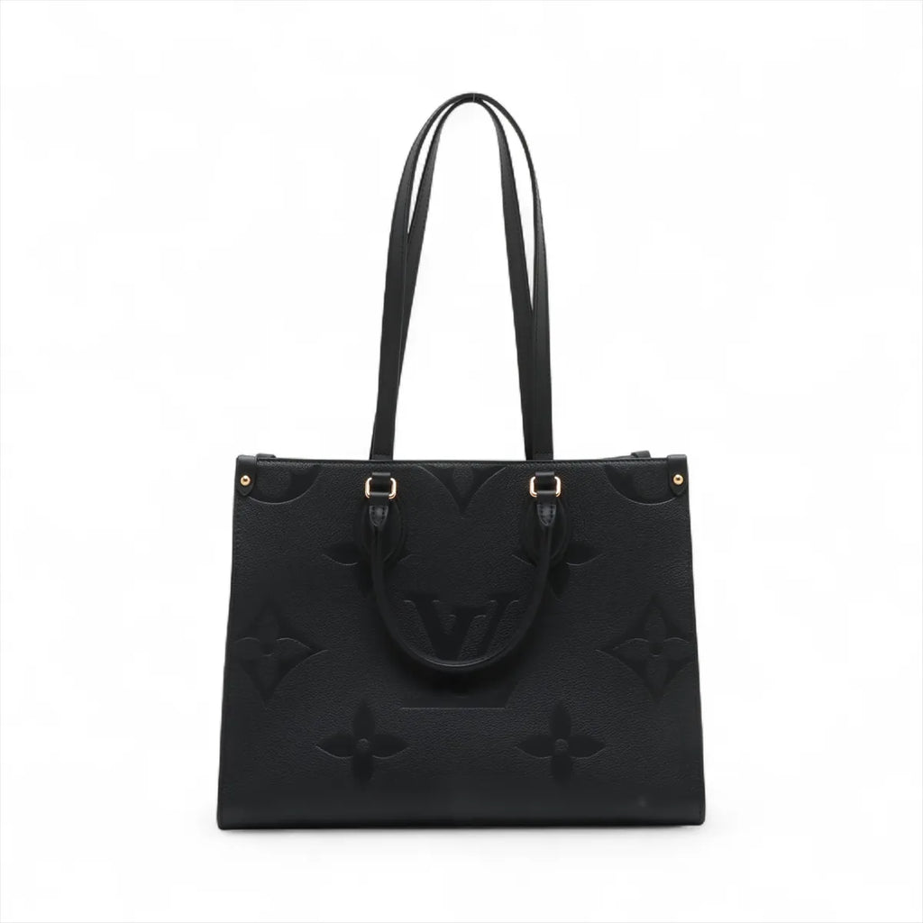 Louis Vuitton Black Monogram Empreinte Leather OnTheGo MM [Clearance Sale]