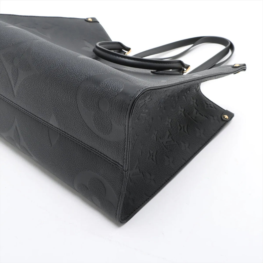 Louis Vuitton Black Monogram Empreinte Leather OnTheGo MM [Clearance Sale]