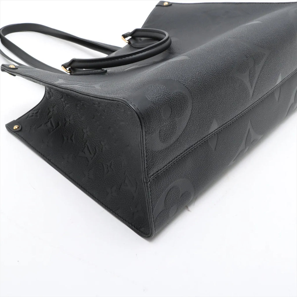 Louis Vuitton Black Monogram Empreinte Leather OnTheGo MM [Clearance Sale]