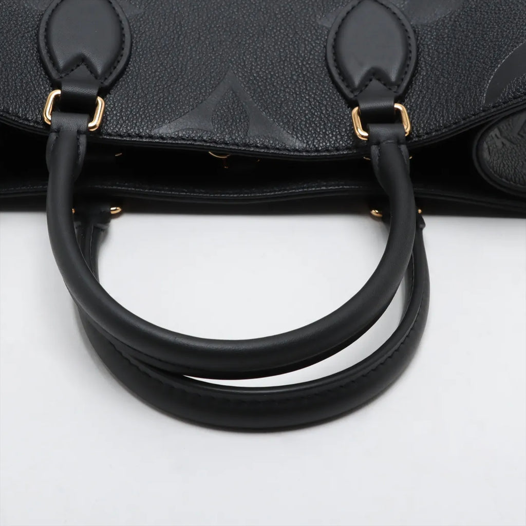 Louis Vuitton Black Monogram Empreinte Leather OnTheGo MM [Clearance Sale]