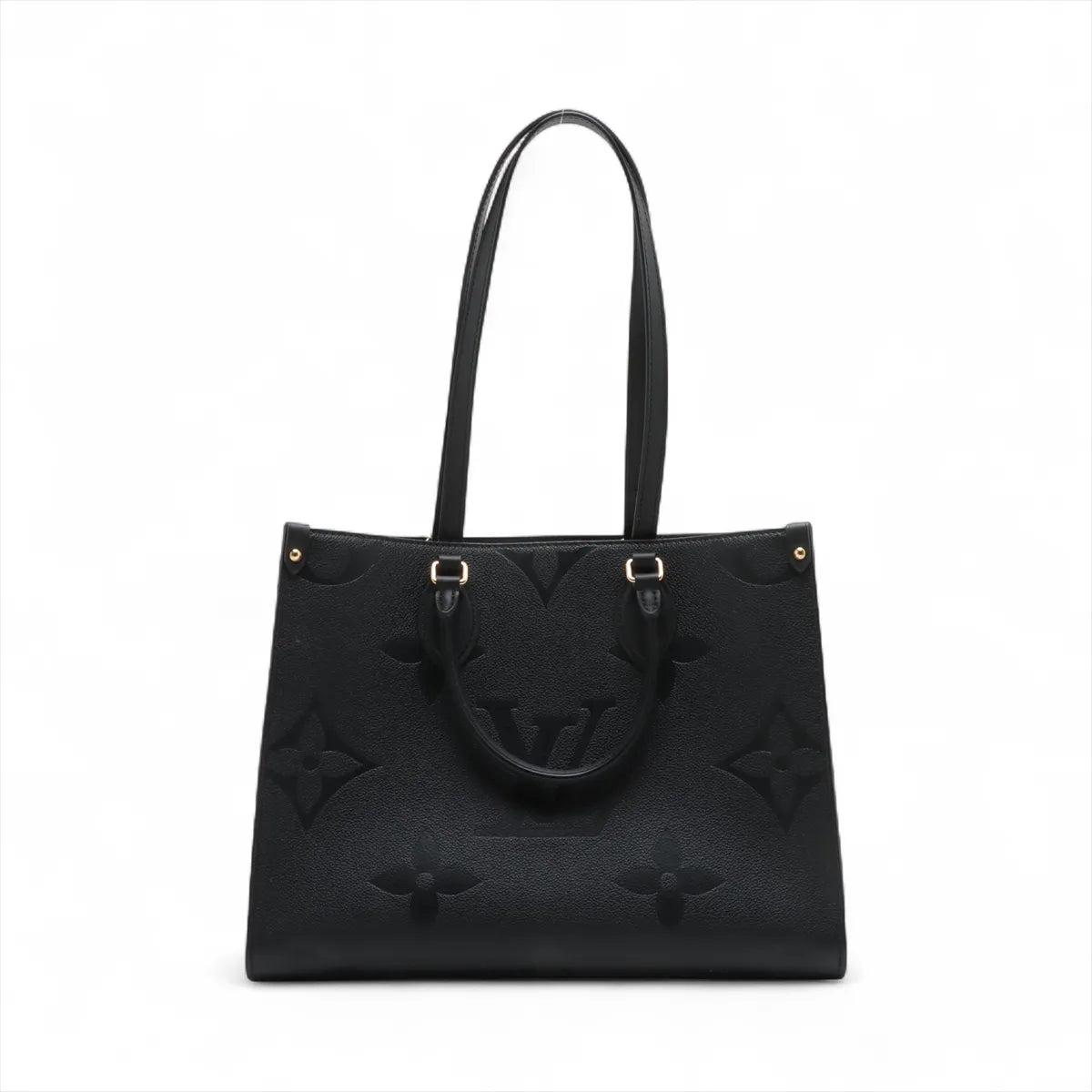 Louis Vuitton Black Monogram Empreinte Leather OnTheGo MM [Clearance Sale]