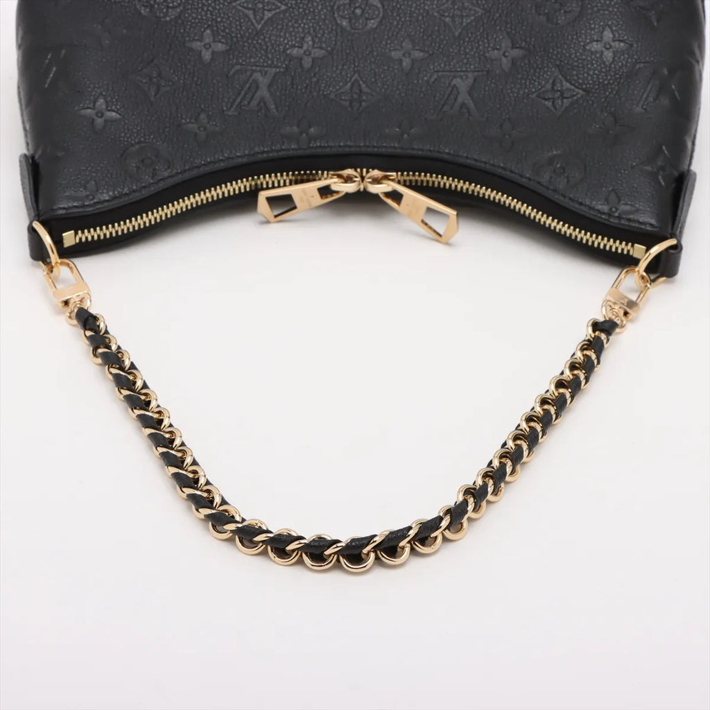 Louis Vuitton Black Monogram Empreinte Leather Boulogne PM [Clearance Sale]
