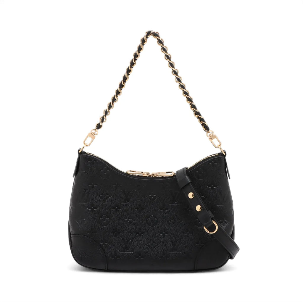 Louis Vuitton Black Monogram Empreinte Leather Boulogne PM [Clearance Sale]