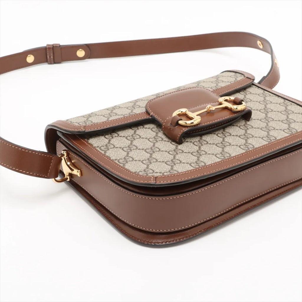 Gucci GG Supreme Gucci Horsebit 1955 Small Shoulder Bag [Clearance Sale]