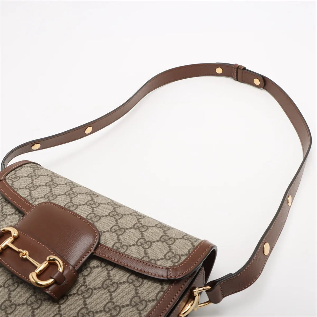 Gucci GG Supreme Gucci Horsebit 1955 Small Shoulder Bag [Clearance Sale]