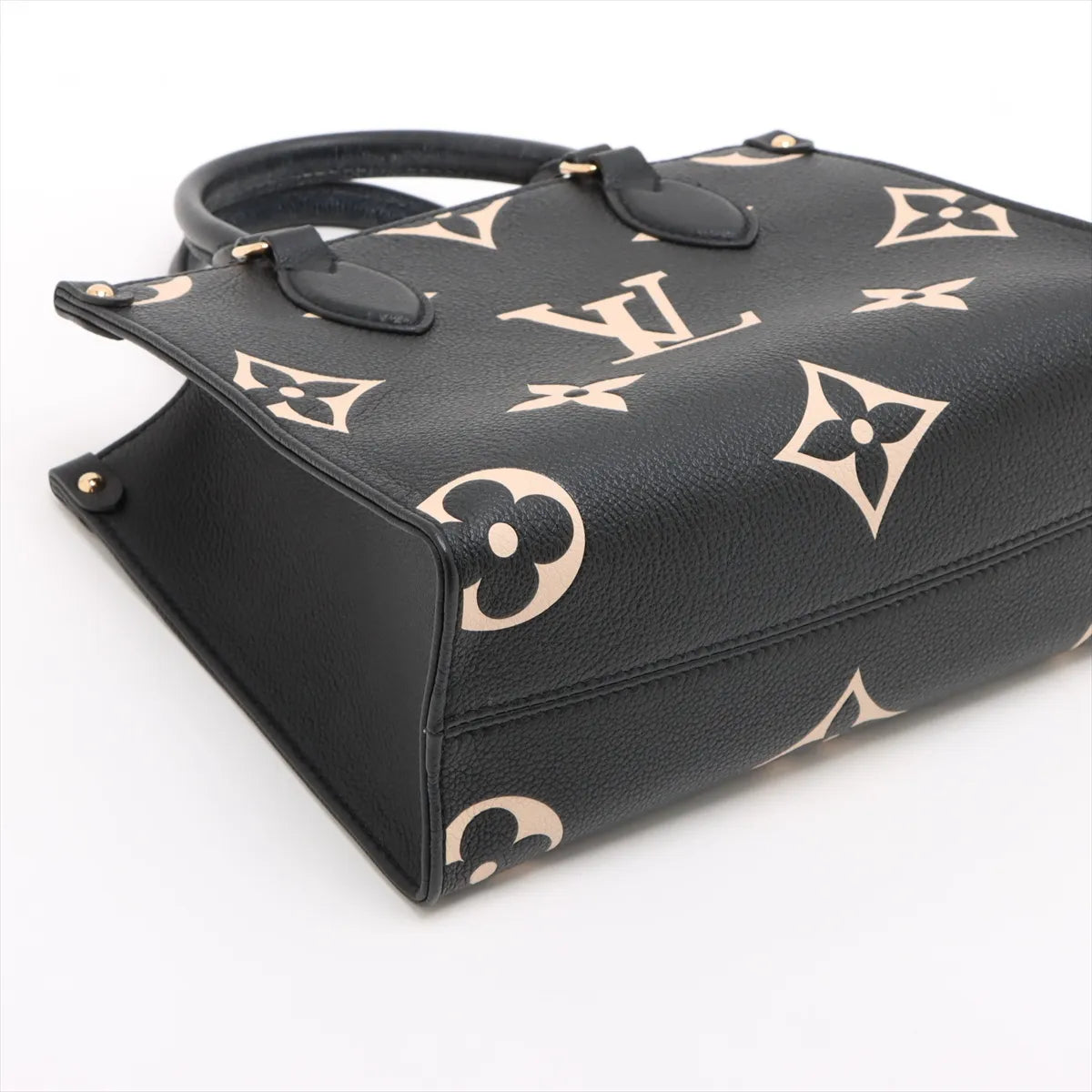 Louis Vuitton Black Beige Bicolor Monogram Empreinte Leather OnTheGo PM [Clearance Sale]
