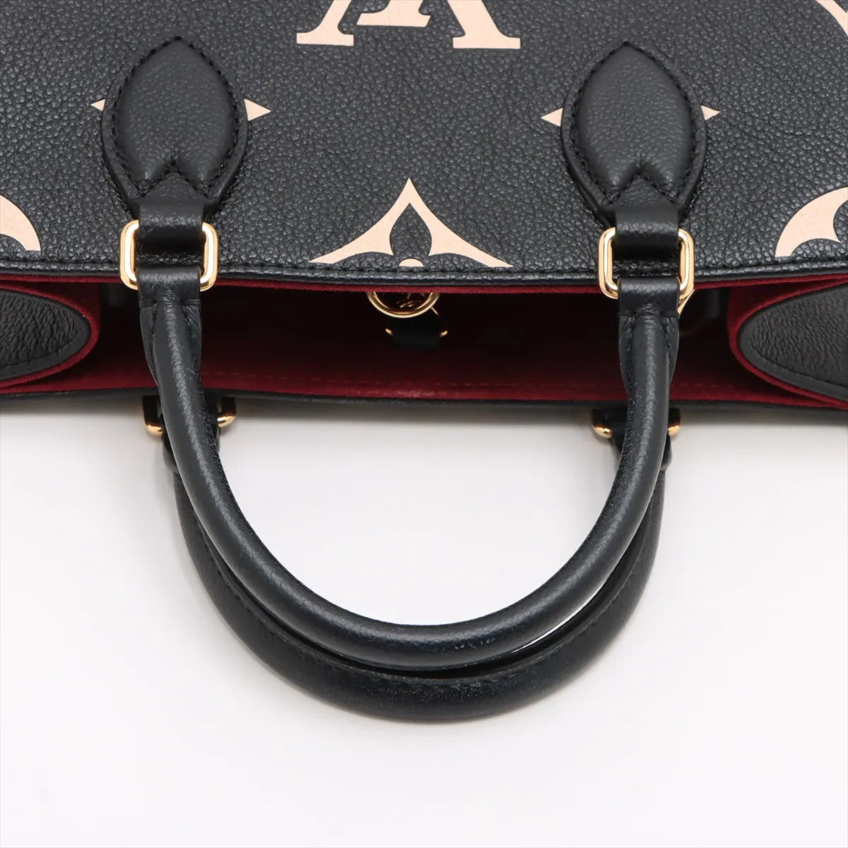 Louis Vuitton Black Beige Bicolor Monogram Empreinte Leather OnTheGo PM [Clearance Sale]