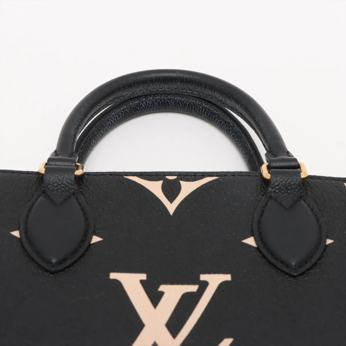 Louis Vuitton Black Beige Bicolor Monogram Empreinte Leather OnTheGo PM [Clearance Sale]