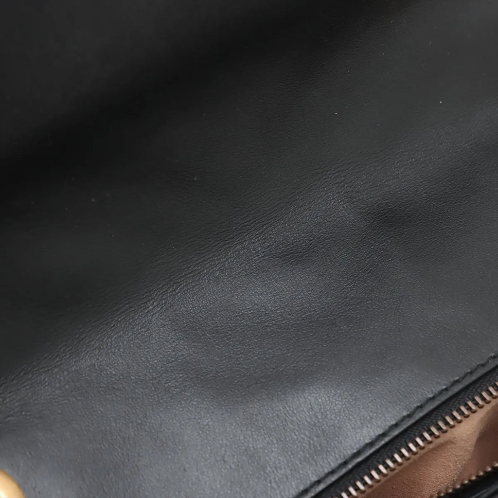 Gucci Black Leather GG Marmont Medium Shoulder Bag [Clearance Sale]