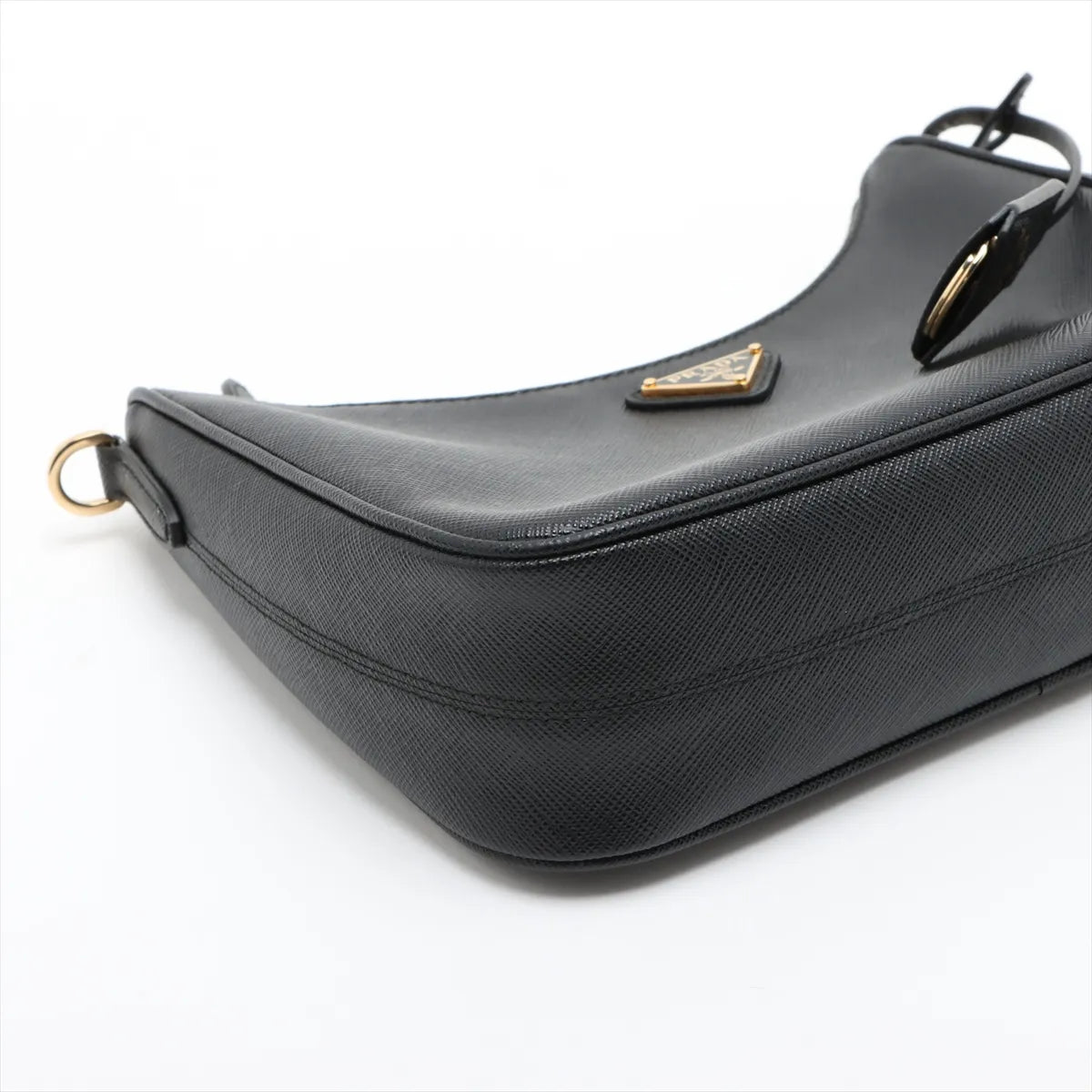 Prada Black Saffiano Leather and Re-Nylon Re-Edition 2005 Shoulder Bag [Clearance Sale]