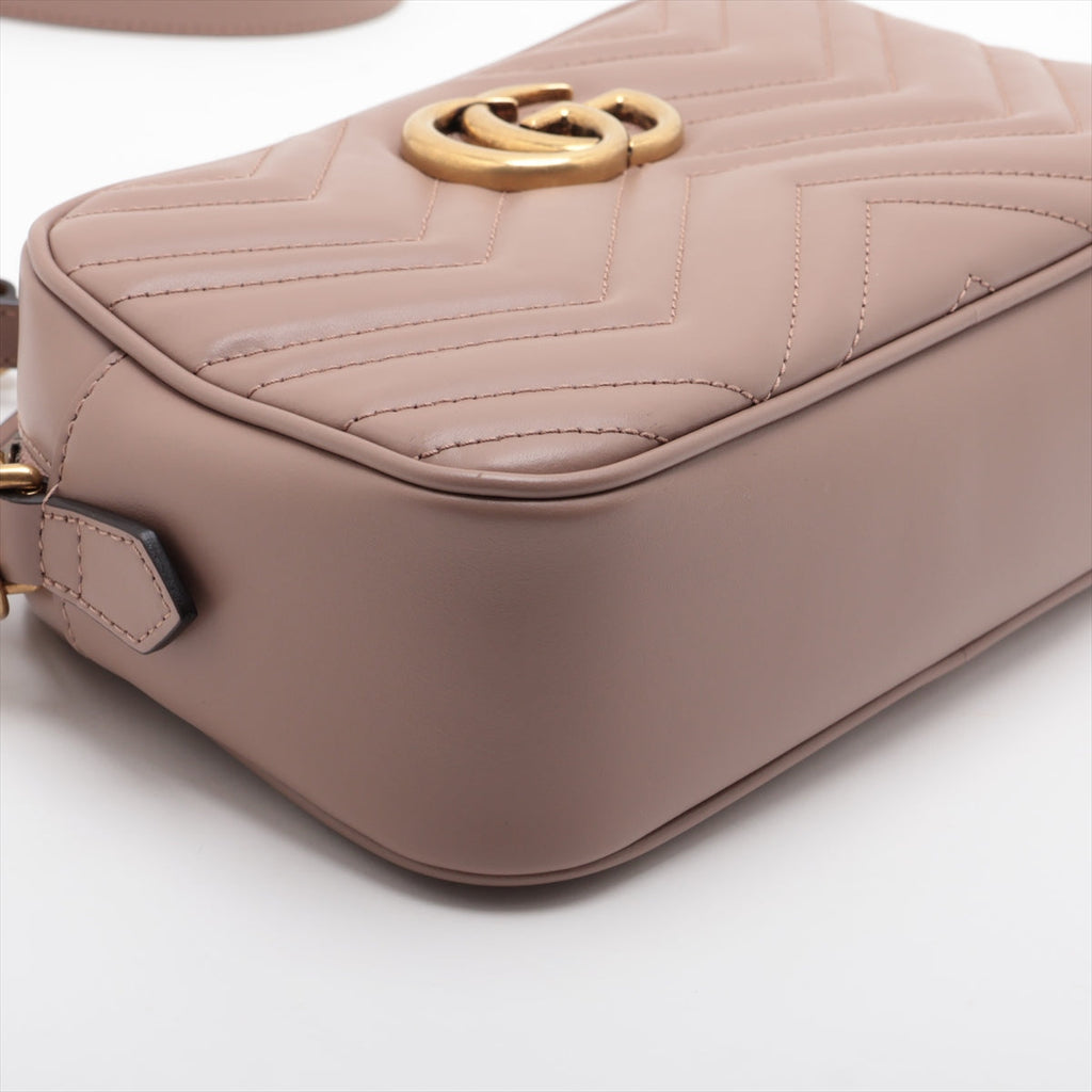 Gucci Beige GG Marmont Matelasse Small Shoulder Bag [Clearance Sale]