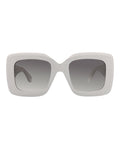 Alaia Womens Square/Rectangle Grey Grey Grey Fashion Designer Eyewear