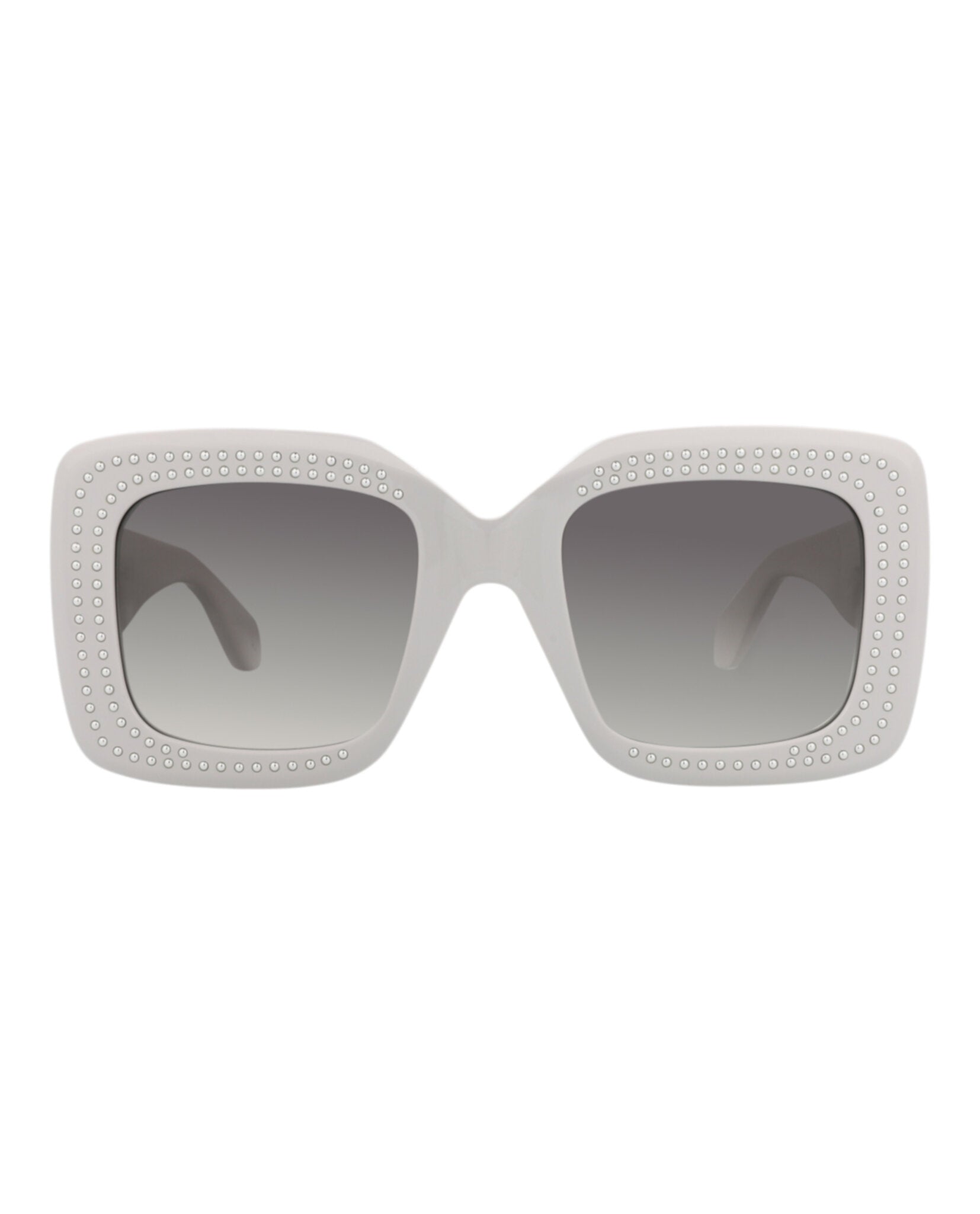 Alaia Womens Square/Rectangle Grey Grey Grey Fashion Designer Eyewear