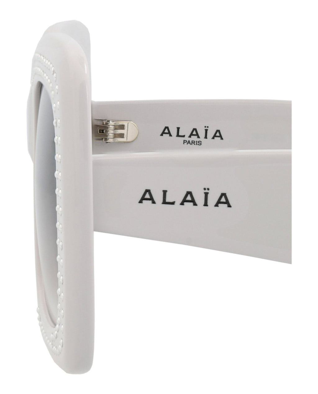 Alaia Womens Square/Rectangle Grey Grey Grey Fashion Designer Eyewear