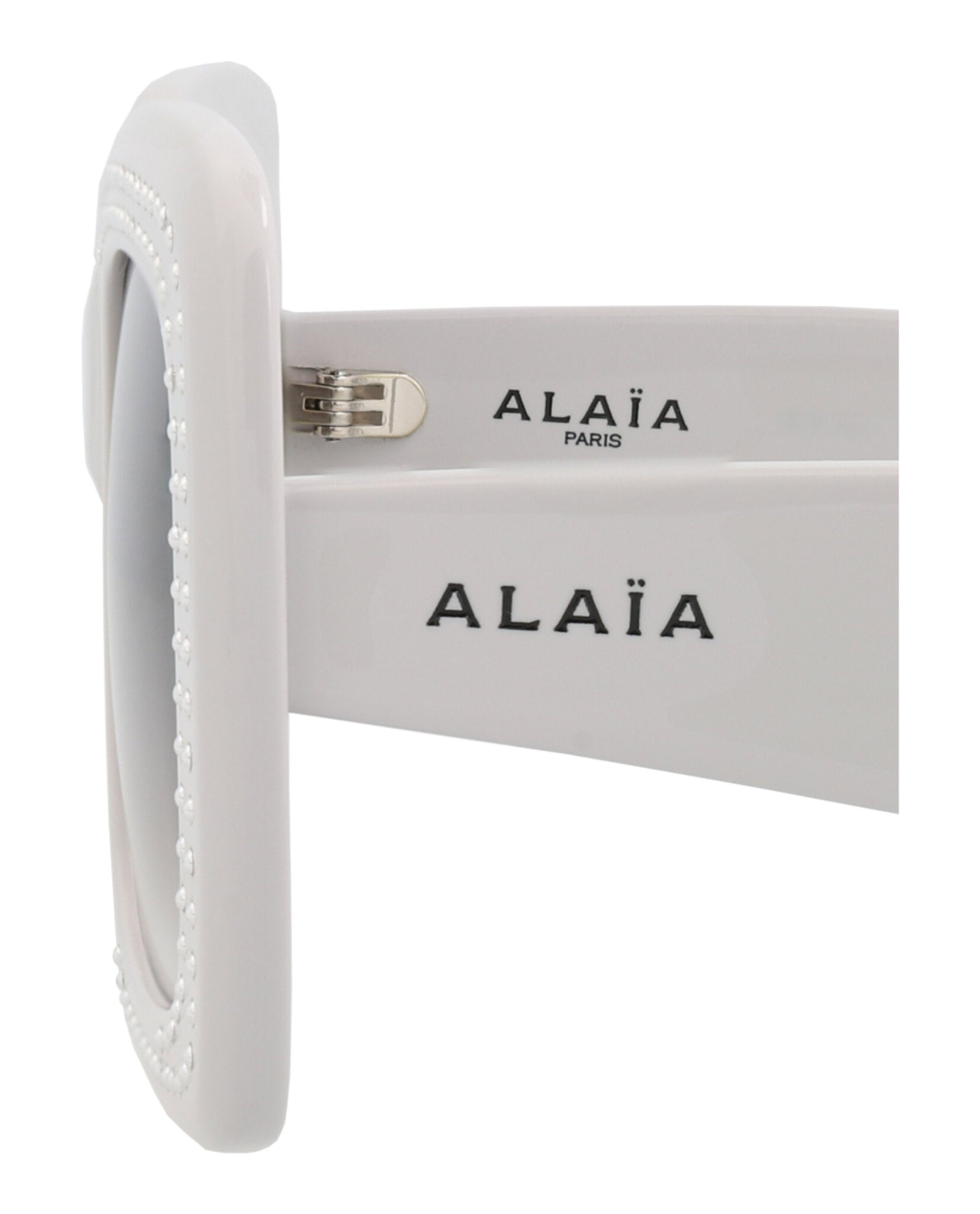 Alaia Womens Square/Rectangle Grey Grey Grey Fashion Designer Eyewear