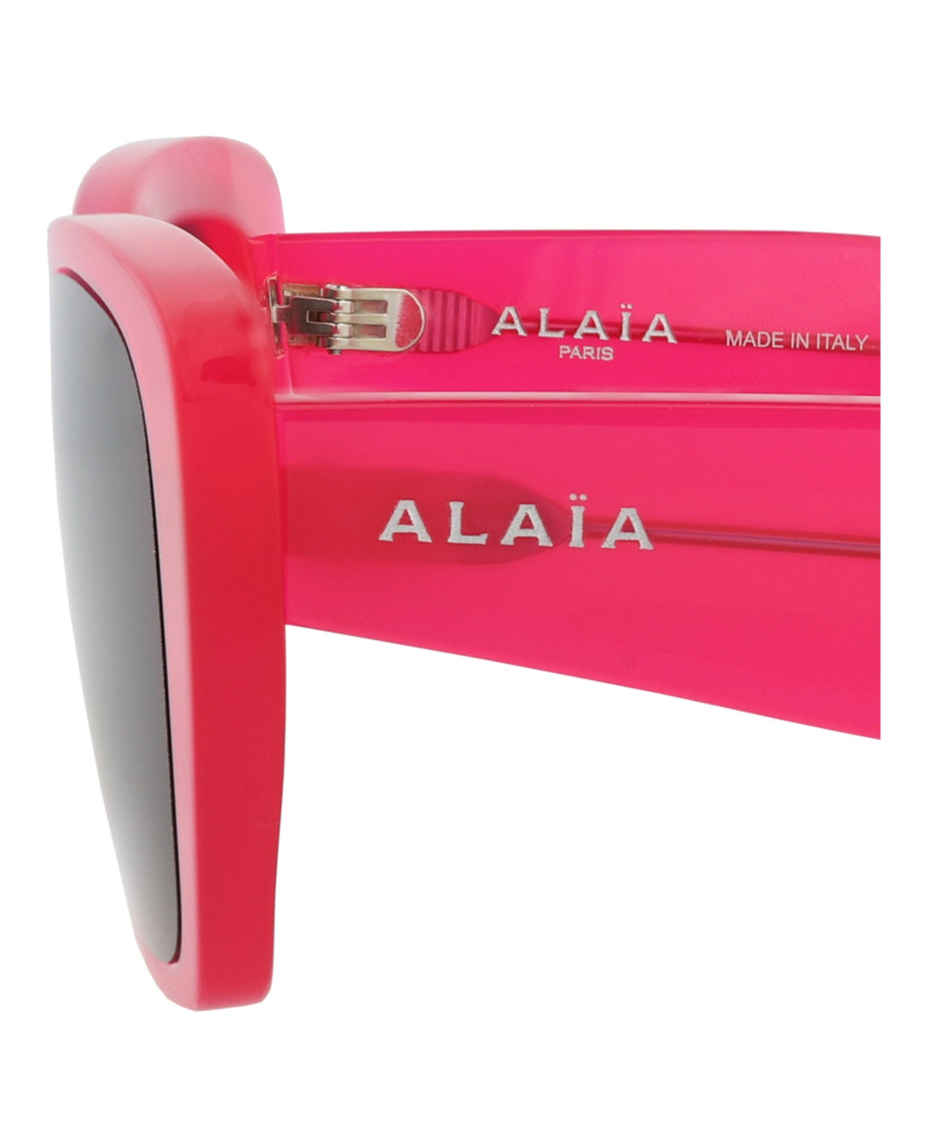 Alaia Womens Square/Rectangle Fuchsia Fuchsia Grey Fashion Designer Eyewear