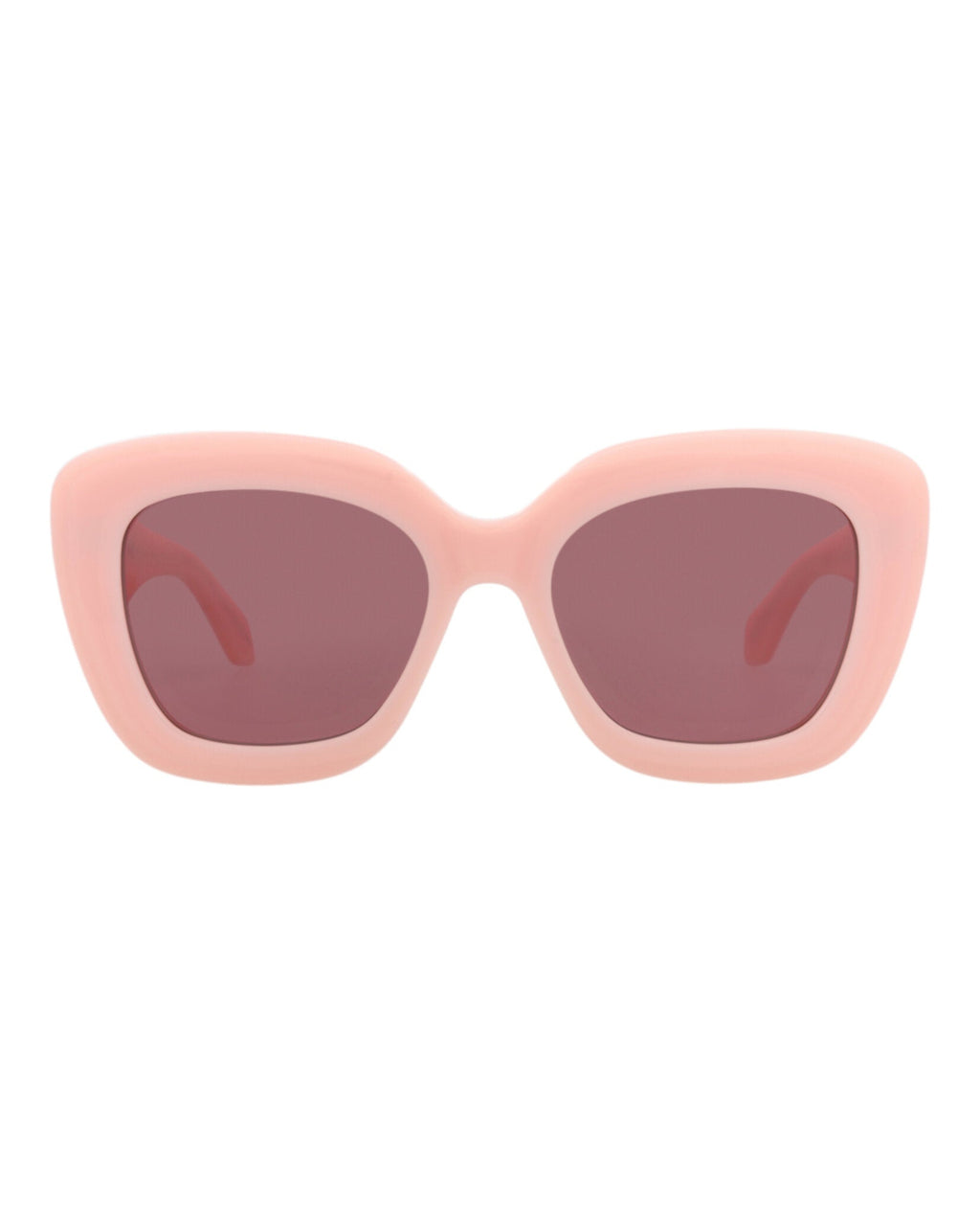 Alaia Womens Square/Rectangle Pink Pink Violet Fashion Designer Eyewear