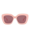 Alaia Womens Square/Rectangle Pink Pink Violet Fashion Designer Eyewear
