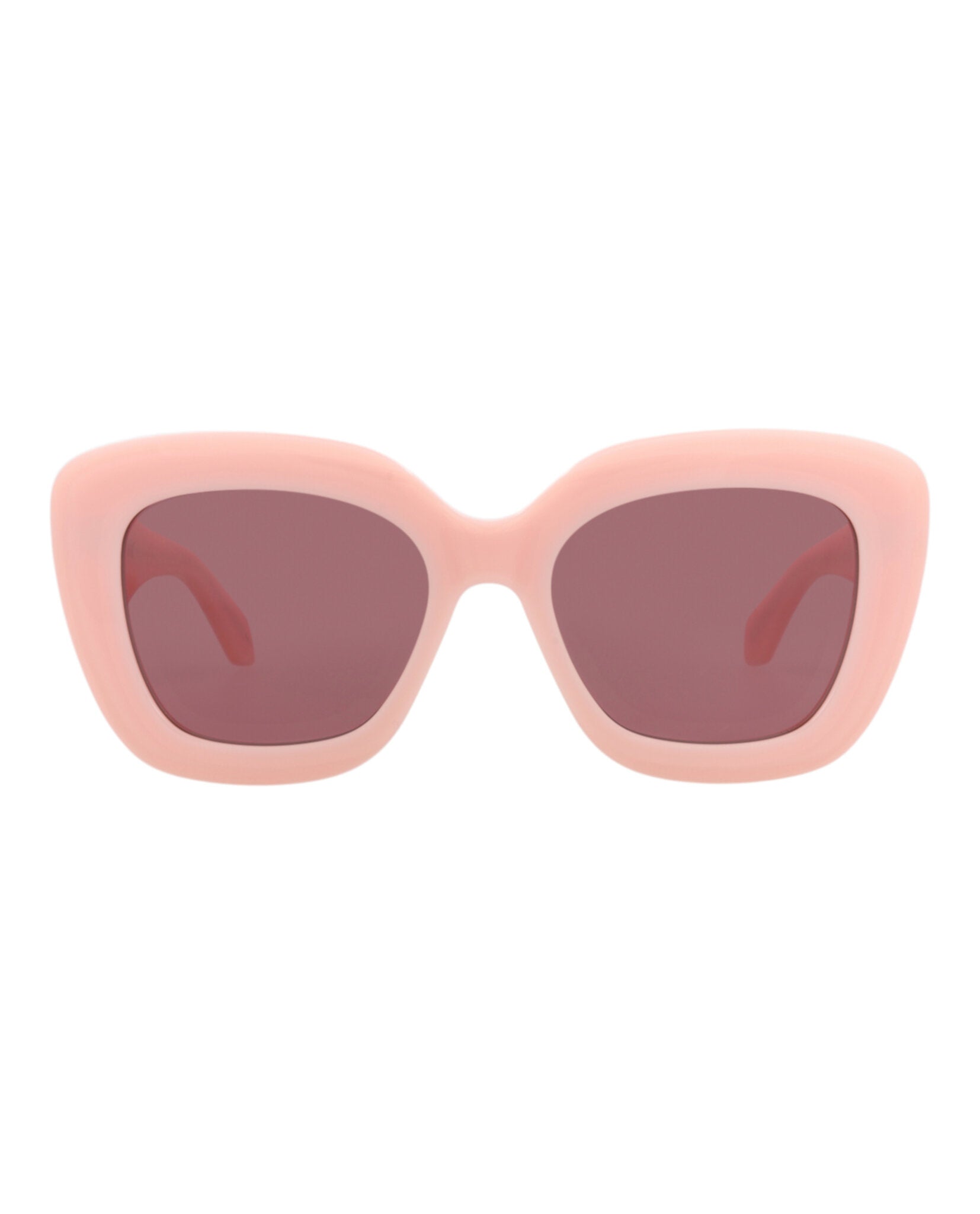 Alaia Womens Square/Rectangle Pink Pink Violet Fashion Designer Eyewear
