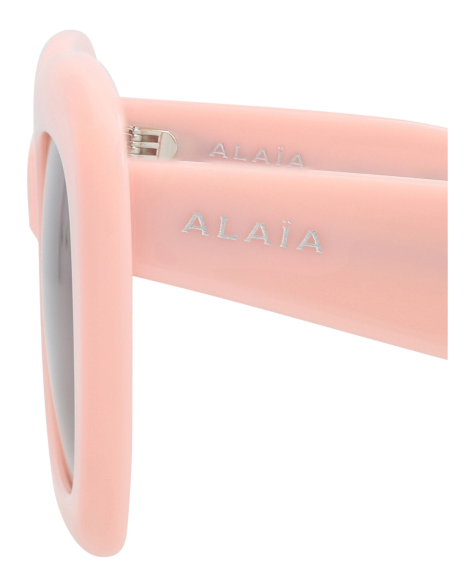 Alaia Womens Square/Rectangle Pink Pink Violet Fashion Designer Eyewear