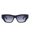 Alaia Womens Square/Rectangle Blue Blue Blue Fashion Designer Eyewear