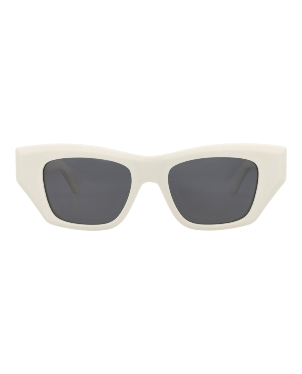 Alaia Womens Square/Rectangle White White Grey Fashion Designer Eyewear