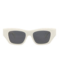 Alaia Womens Square/Rectangle White White Grey Fashion Designer Eyewear