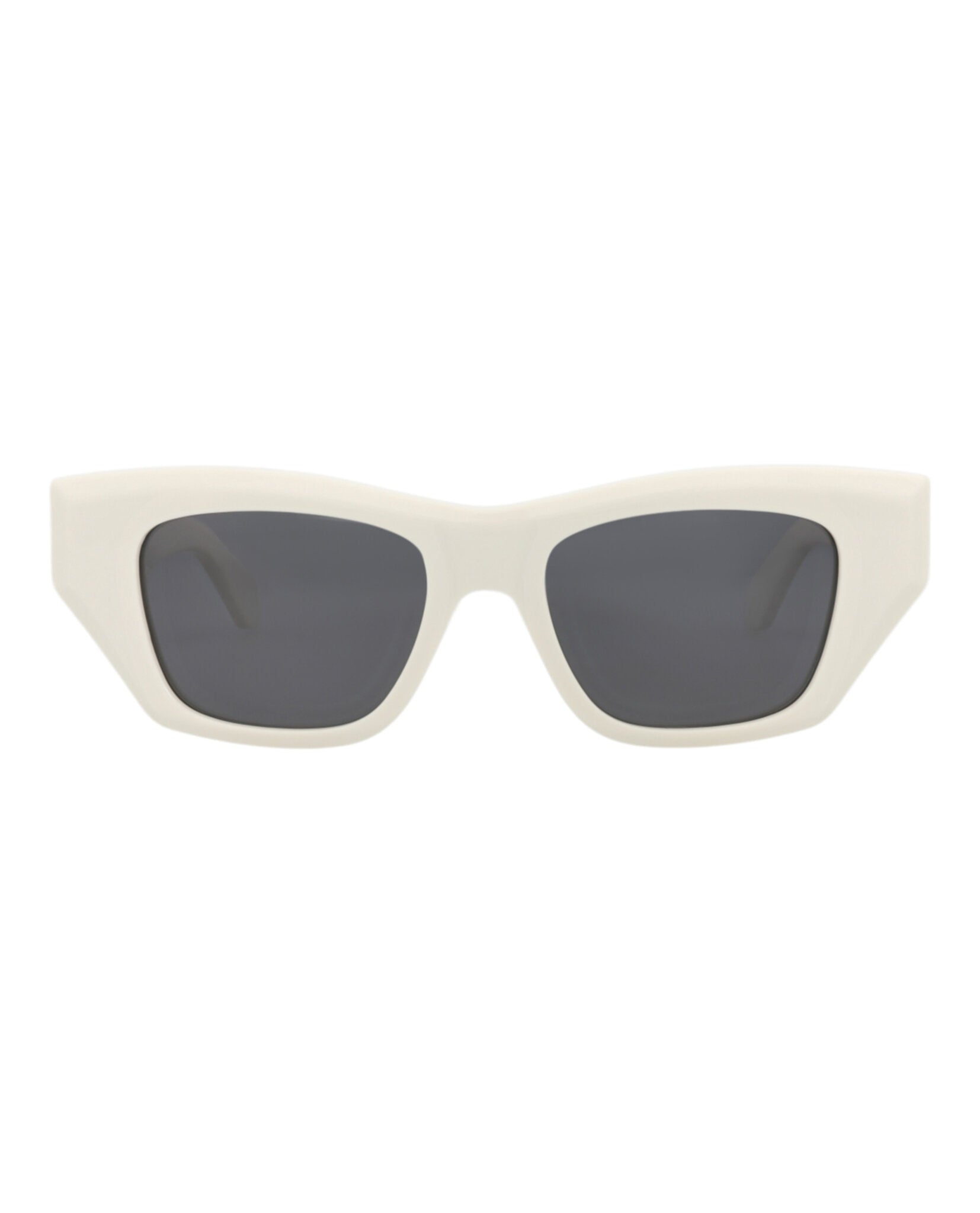 Alaia Womens Square/Rectangle White White Grey Fashion Designer Eyewear
