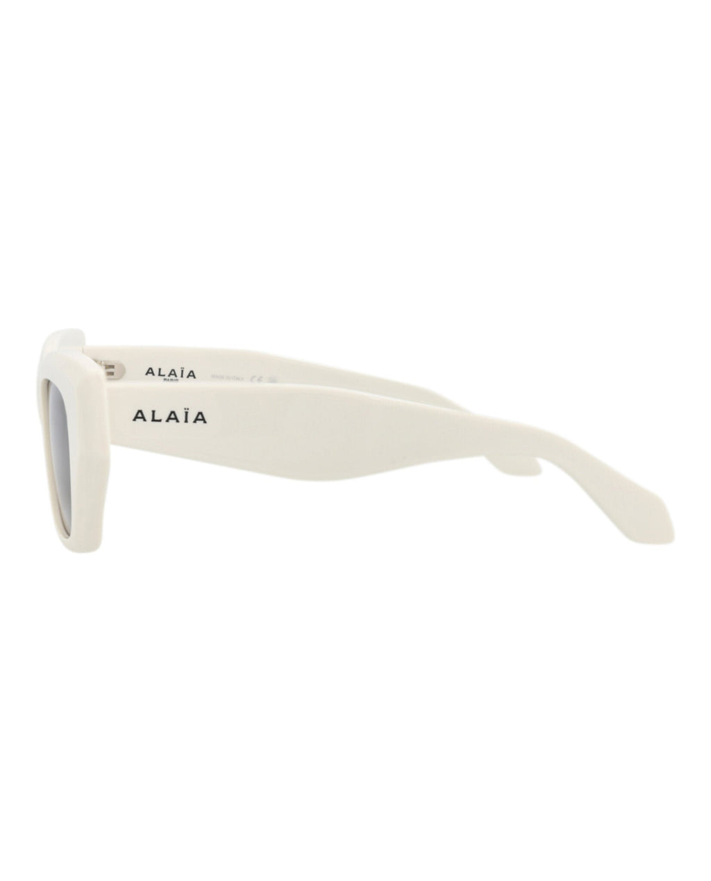 Alaia Womens Square/Rectangle White White Grey Fashion Designer Eyewear