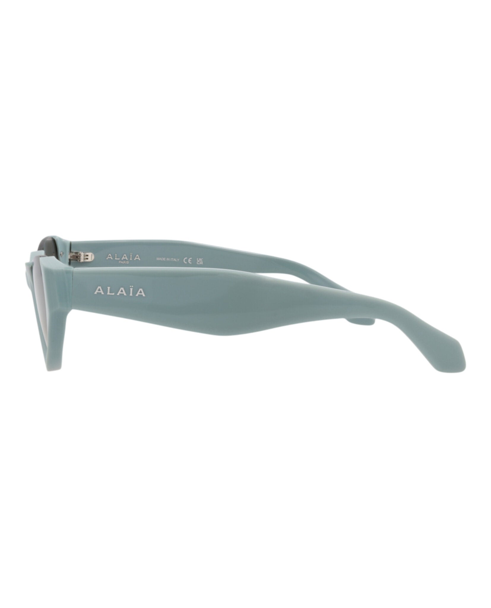 Alaia Womens Cat Eye Light Blue Light Blue Brown Fashion Designer Eyewear