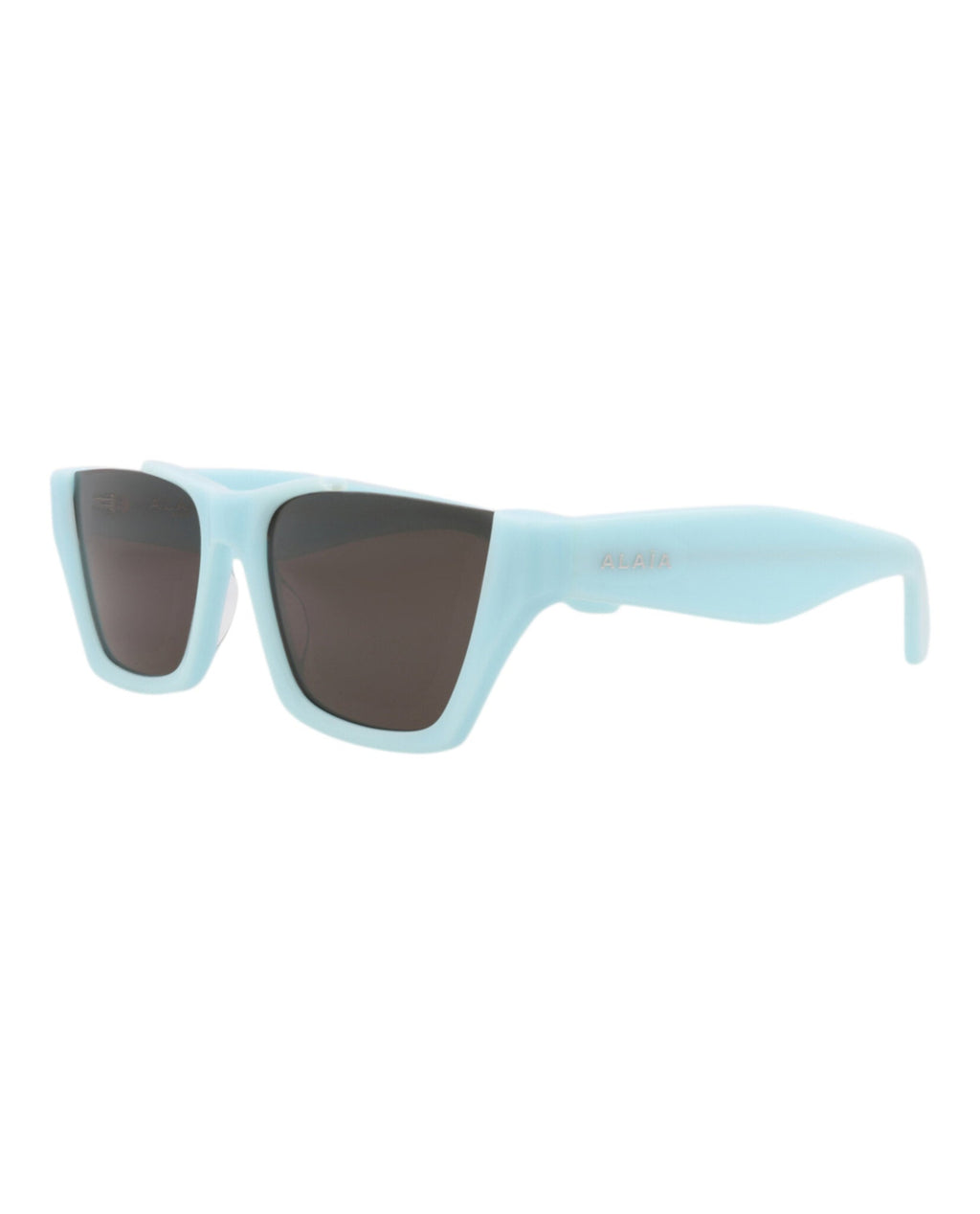 Alaia Womens Square/Rectangle Light Blue Light Blue Grey Fashion Designer Eyewear