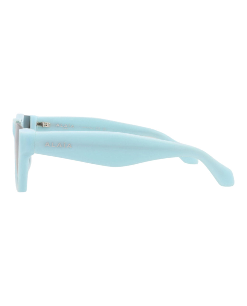 Alaia Womens Square/Rectangle Light Blue Light Blue Grey Fashion Designer Eyewear