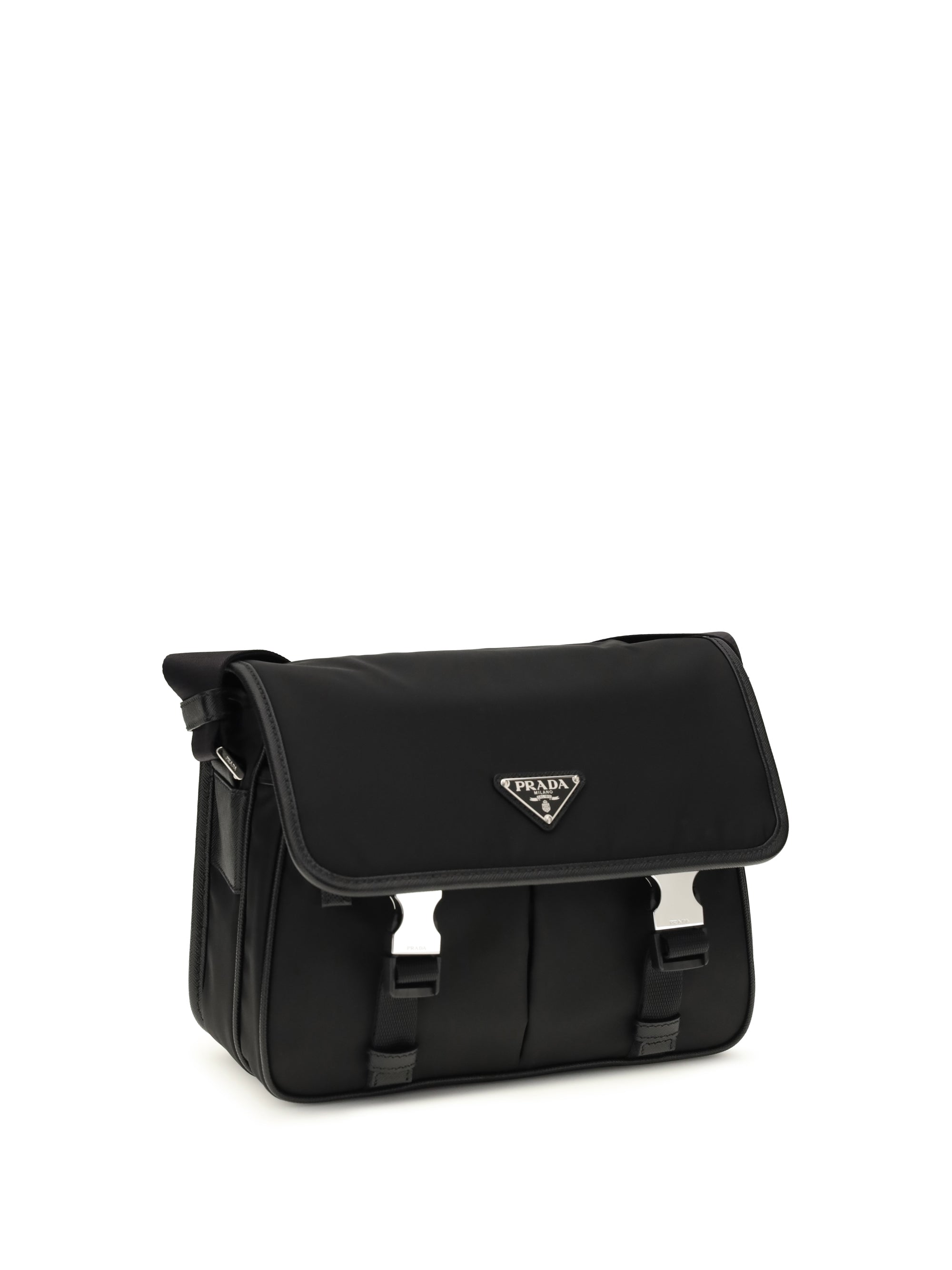 Prada Men Re-Nylon And Saffiano Shoulder Bag