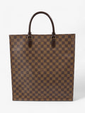 Louis Vuitton Sac Plat Tote Bag Damier Ebene Coated Canvas