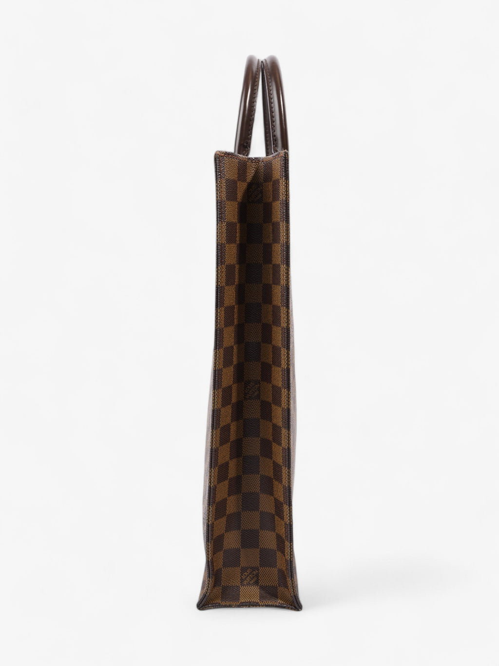 Louis Vuitton Sac Plat Tote Bag Damier Ebene Coated Canvas