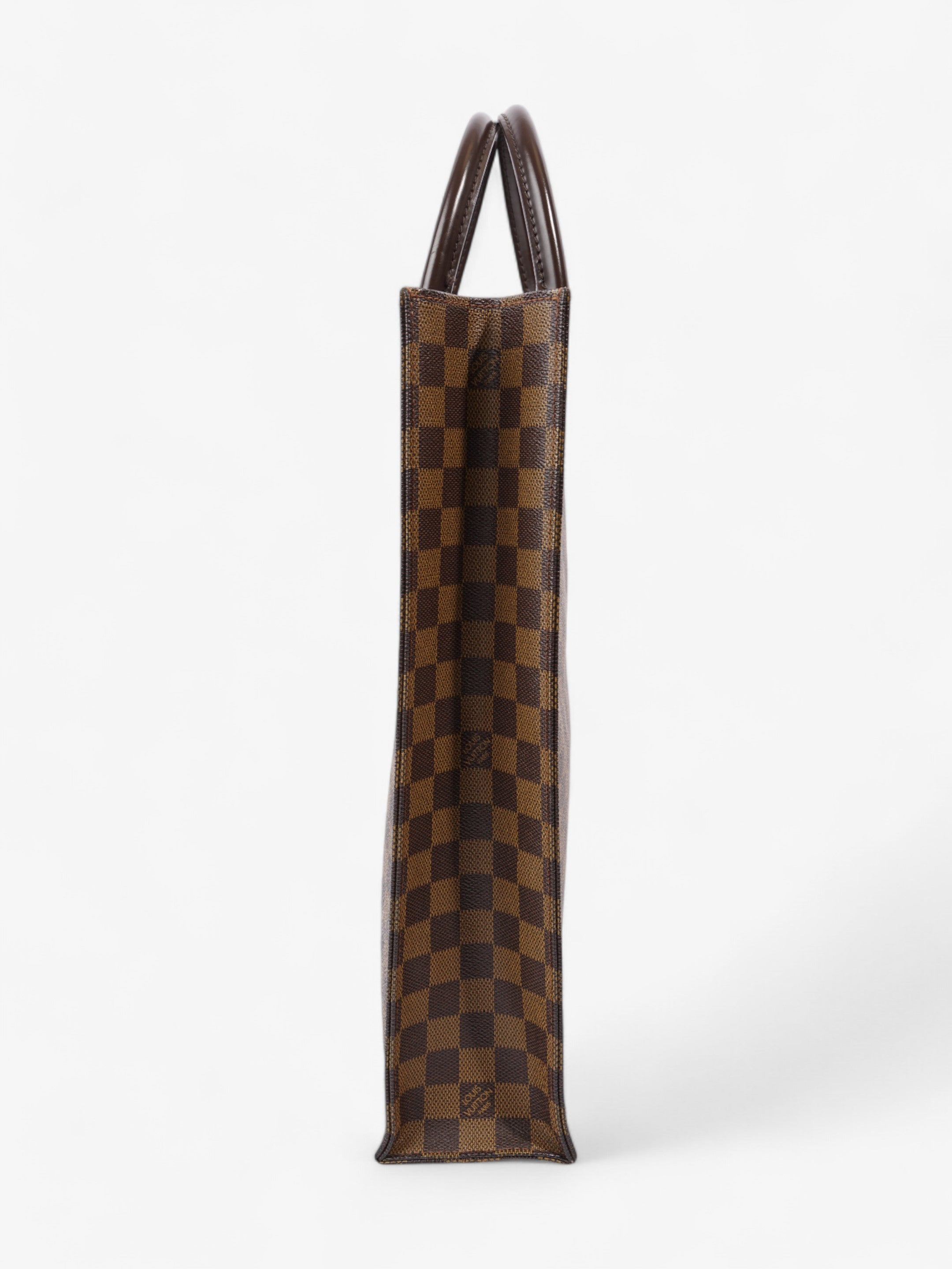 Louis Vuitton Sac Plat Tote Bag Damier Ebene Coated Canvas