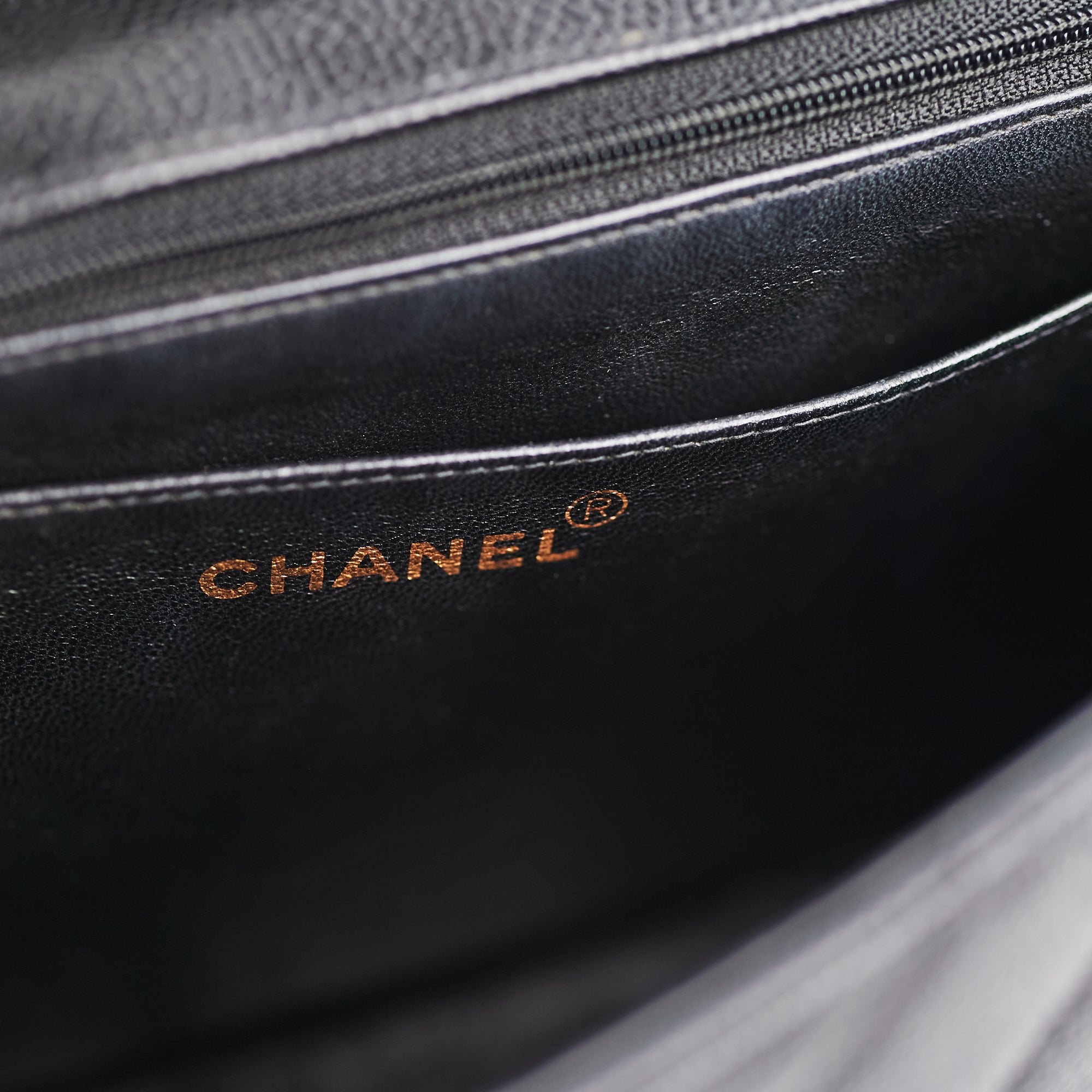 Chanel Vintage Caviar Square Flap