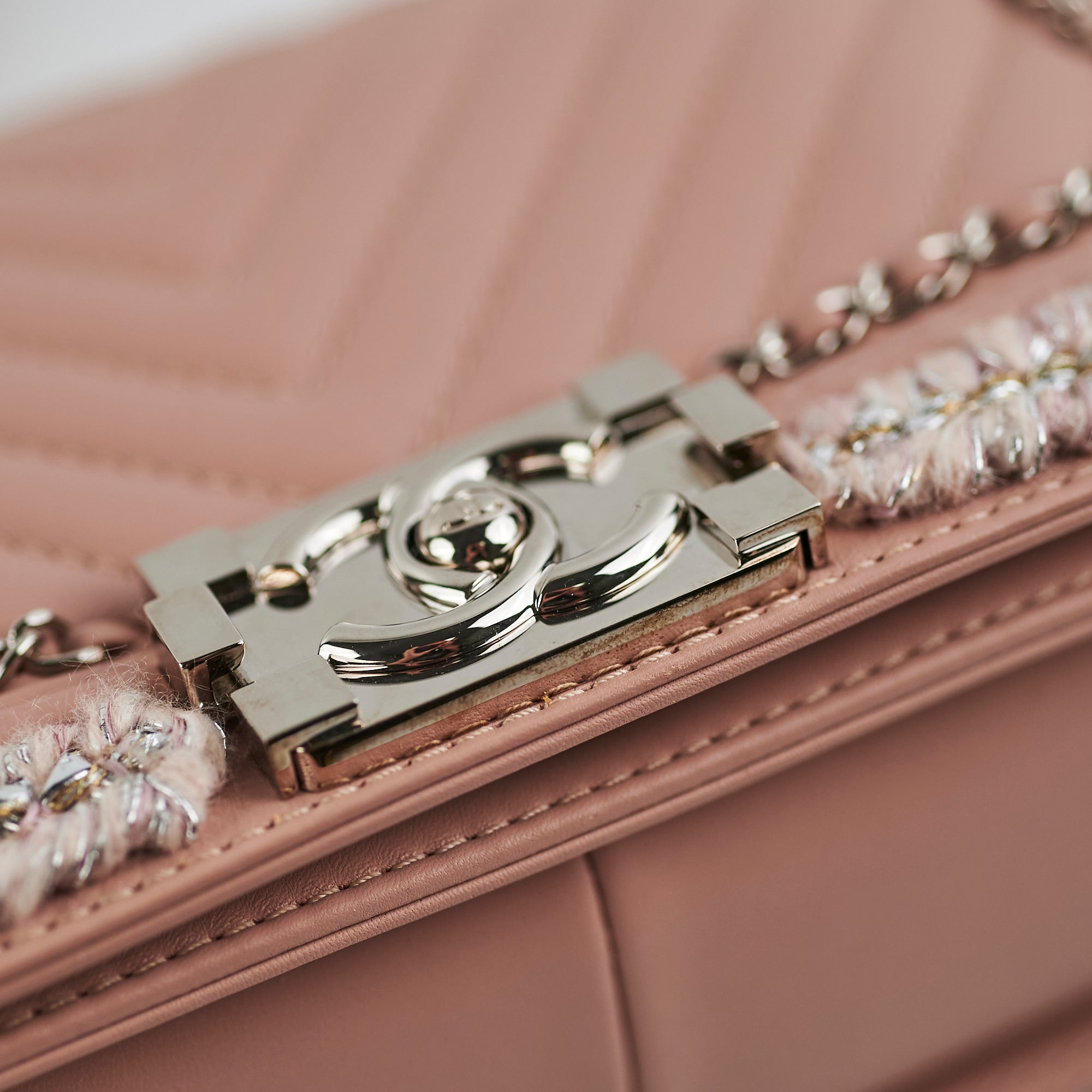 Chanel Old Medium Boy Pink