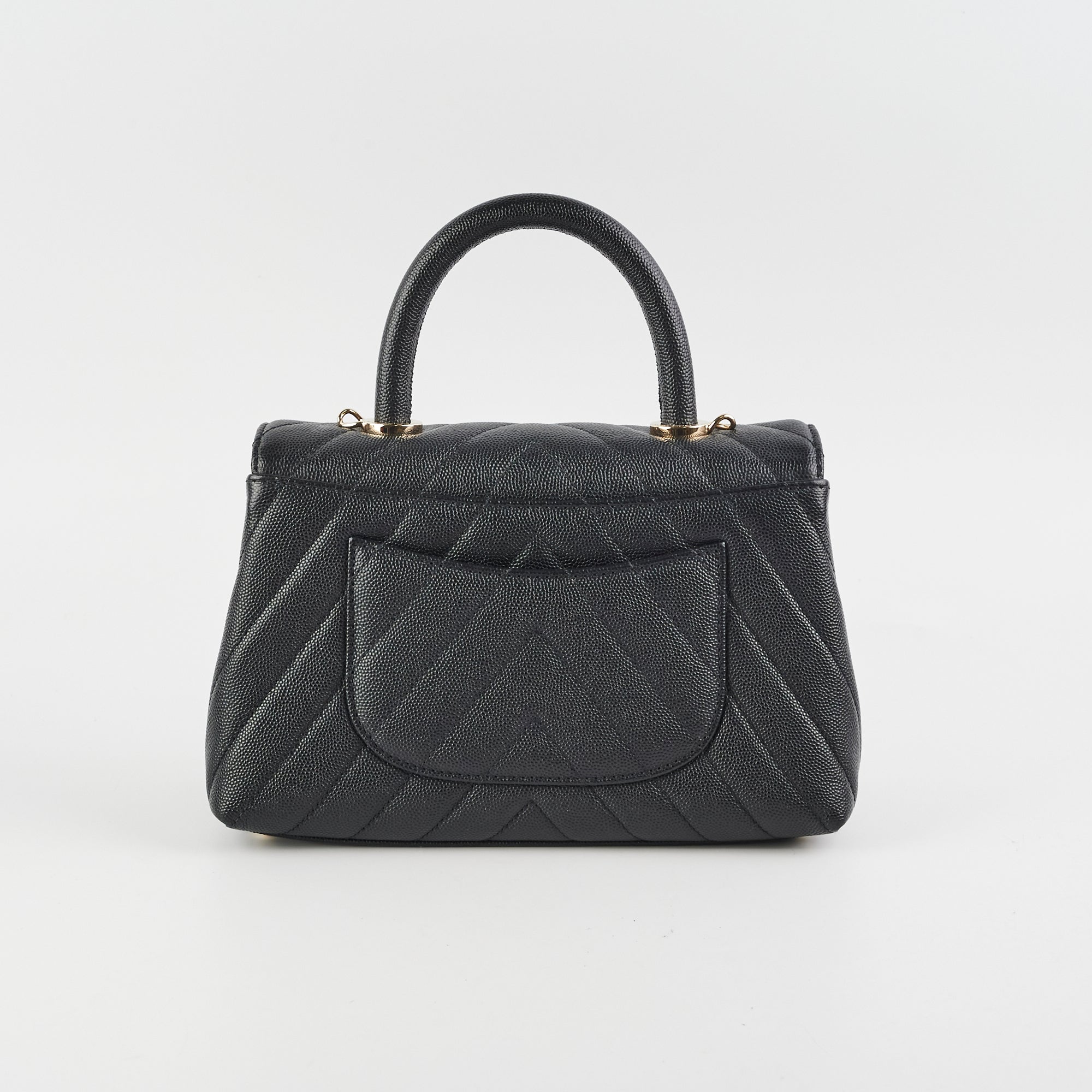 Chanel Coco Handle Small Caviar Black