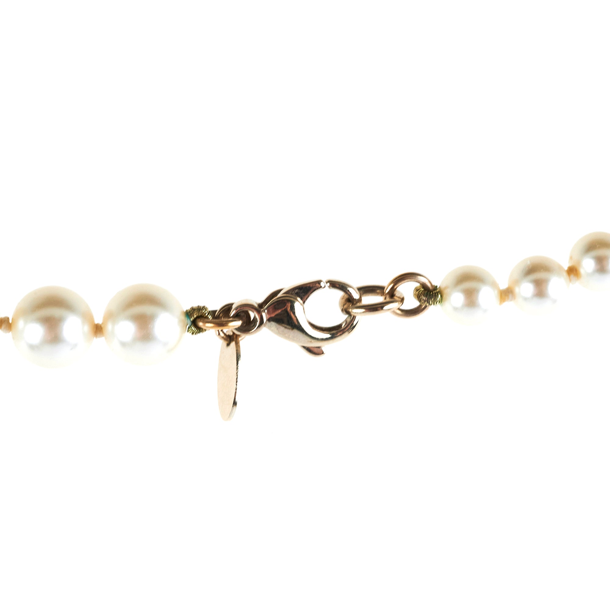 Chanel Long Pearl CC Logo Necklace Costume Jewellery