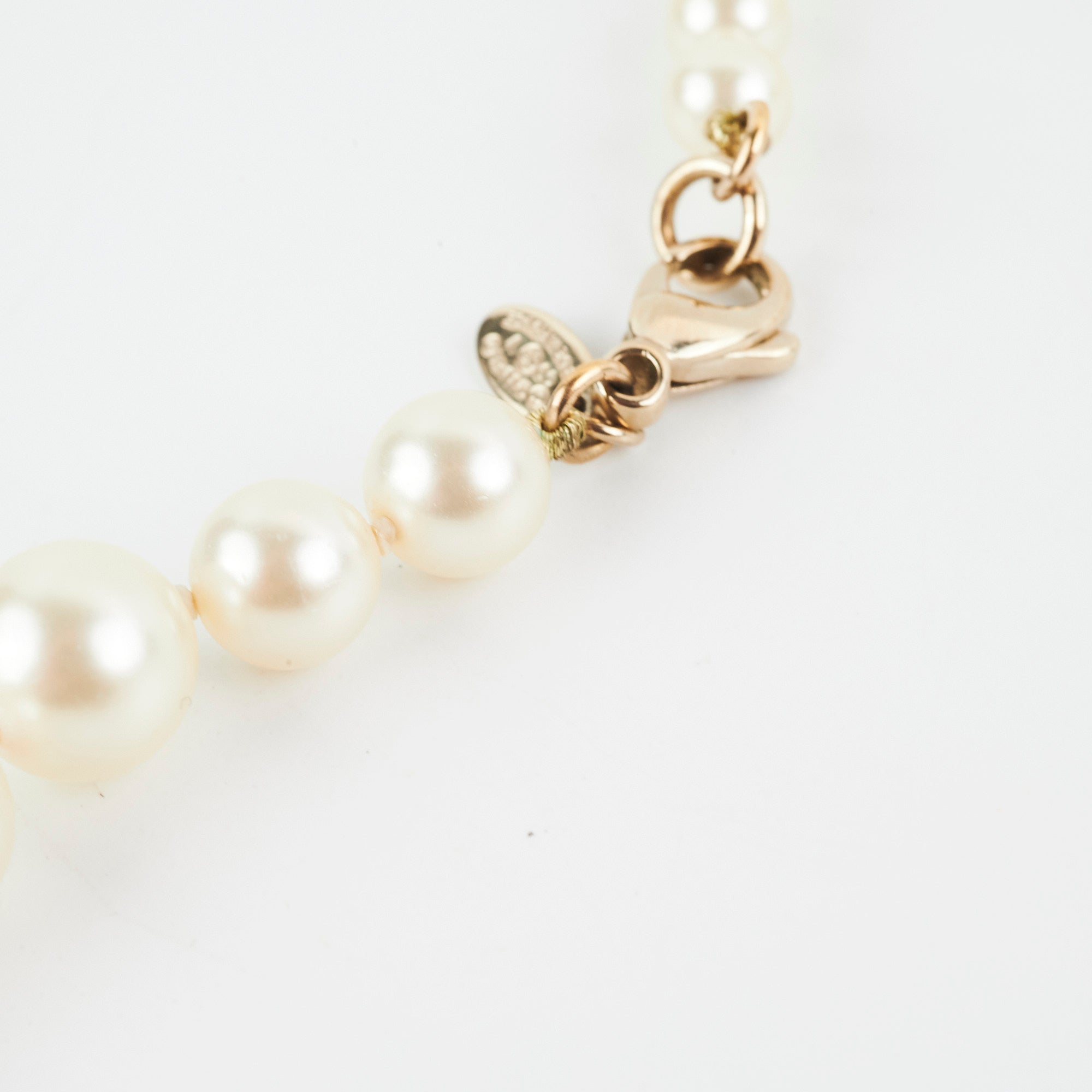 Chanel Long Pearl CC Logo Necklace Costume Jewellery