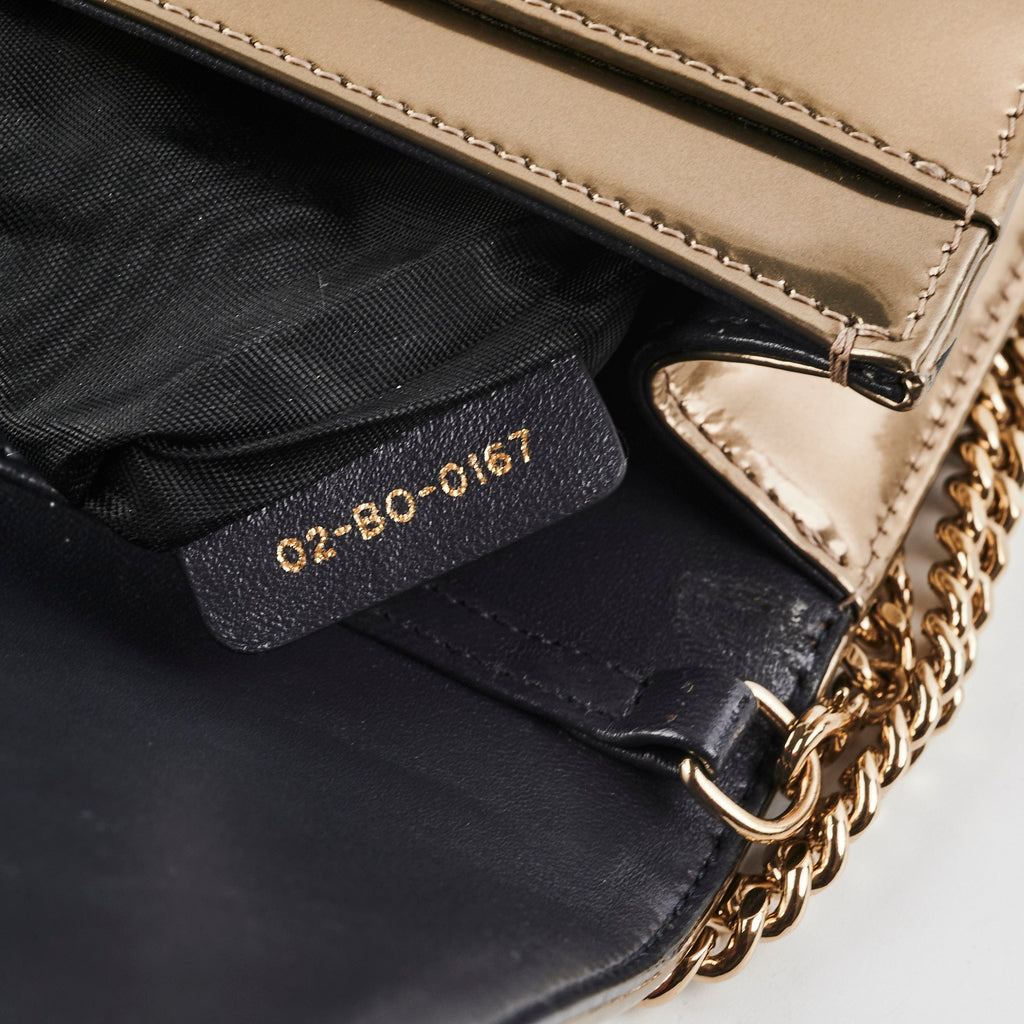 Christian Dior Diorama Wallet On Chain Gold WOC