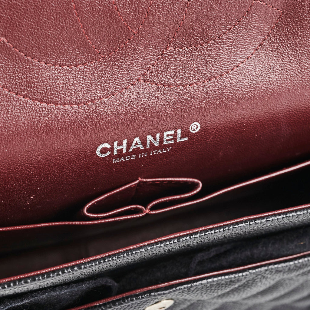 HOLD Chanel Classic Double Flap Jumbo Caviar Black