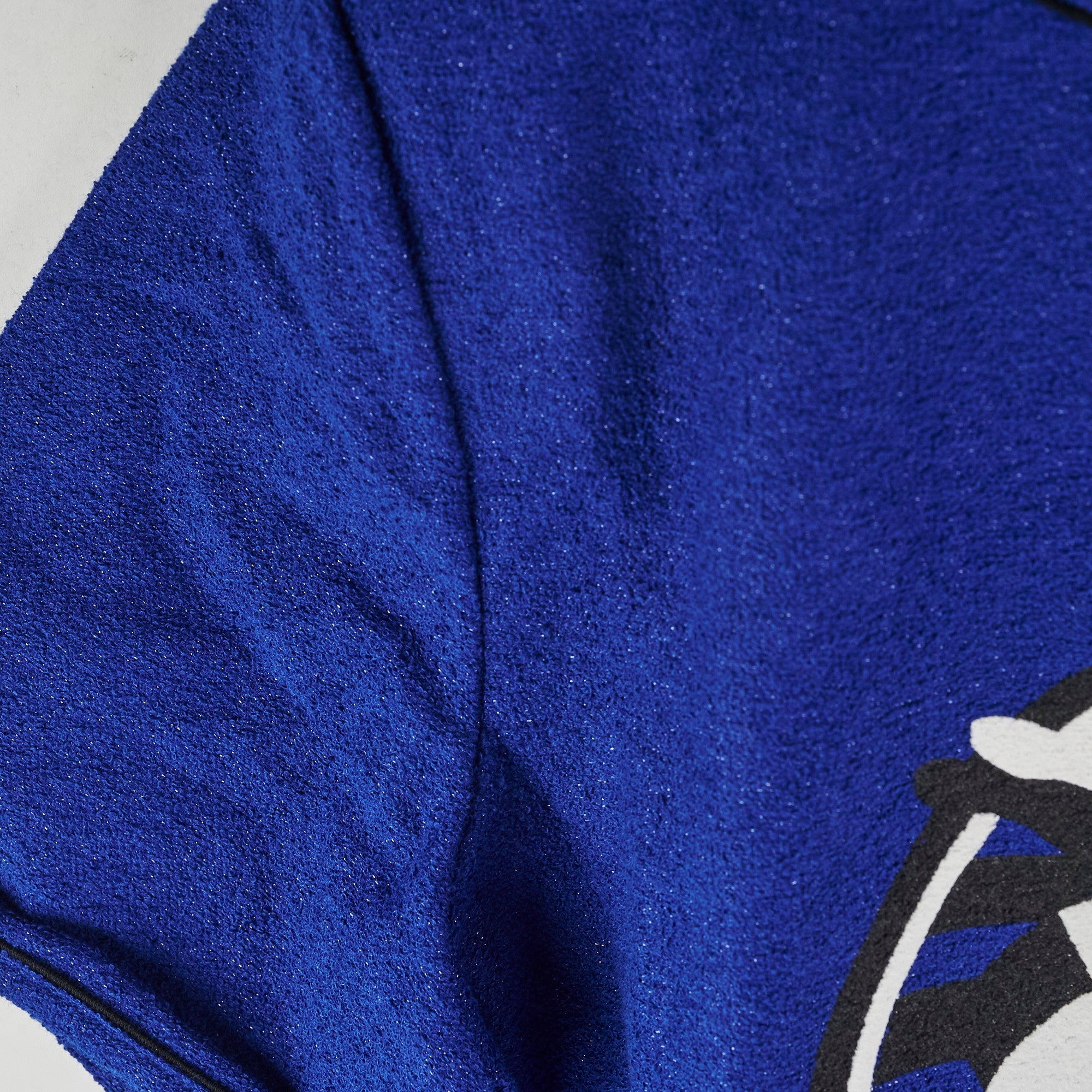 Chanel Tee - Shirt Cotton Tweed Blue Size 36