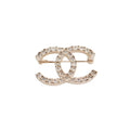 Chanel Rhinestone Brooch Gold Costume Jewellery